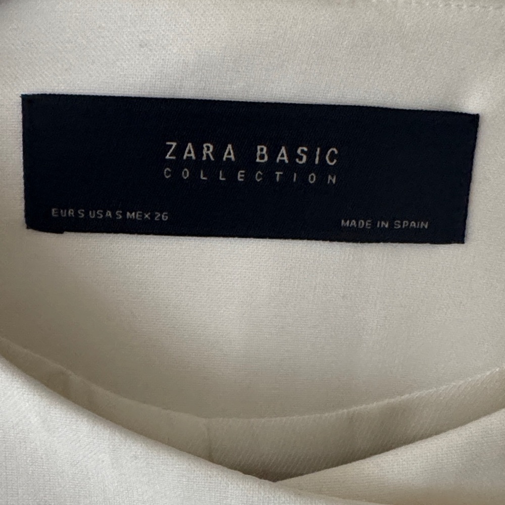 Zara Cream Ruffle-Front Blazer - Picture 2 of 3